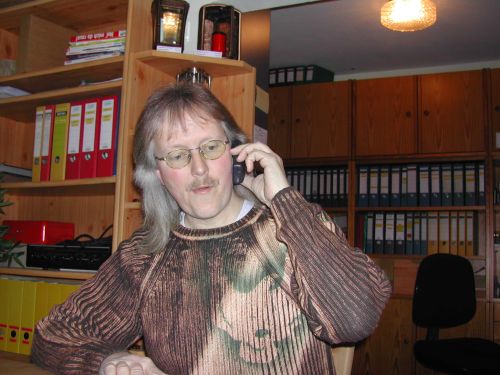 Winfried Paus Bei der Arbeit